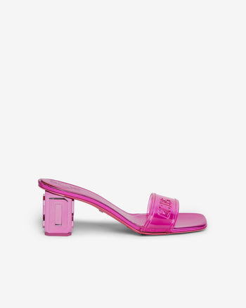 Transpallic Logo Low Sandals | Women Shoes Fuchsia | GCDS Spring/Summer 2023